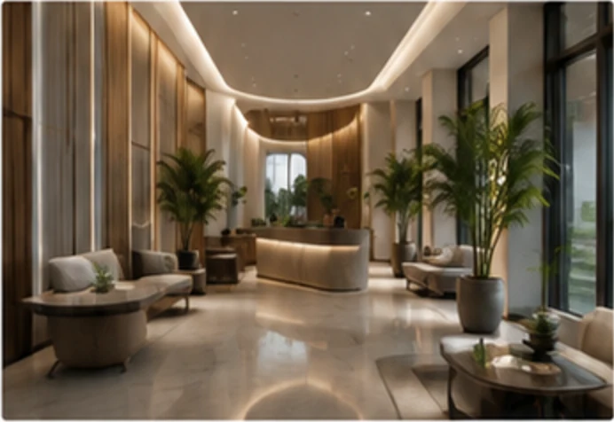 A calm contemporary hospitality lounge used as atmospheric imagery